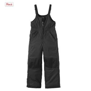 Boys like new size 12 LLBean cold buster bib snow pants in black.